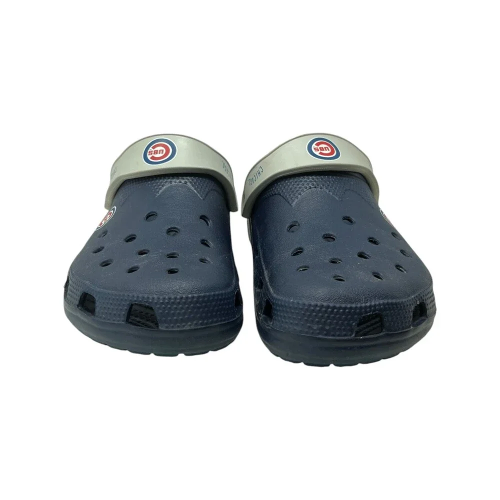 Crocs Clogs Mens Size 7 Womens Size 9 Blue Chicago Cubs MLB Slip On